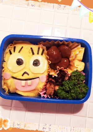 スポンジボブのキャラ弁-レシピのメイン写真