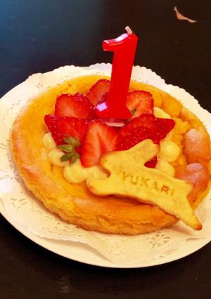 芋好き愛娘へ…1歳バースデー芋ケーキ♡-レシピのメイン写真