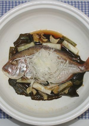 簡単☆おいしい☆鯛の干物で中華風酒蒸し-レシピのメイン写真
