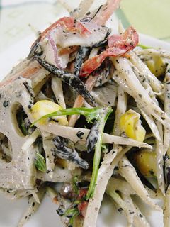 黒ゴマと根菜のサラダ-レシピのメイン写真