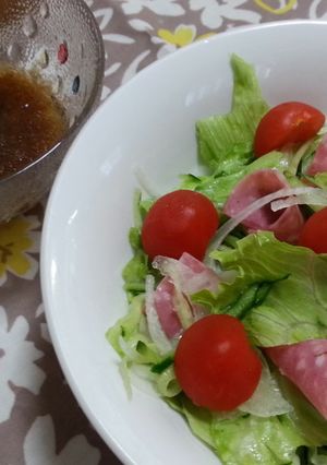 バルサミコ酢で大人ドレッシング-レシピのメイン写真