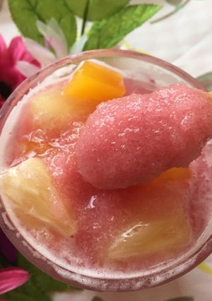 フラッペ ブルーベリーピーチ-レシピのメイン写真