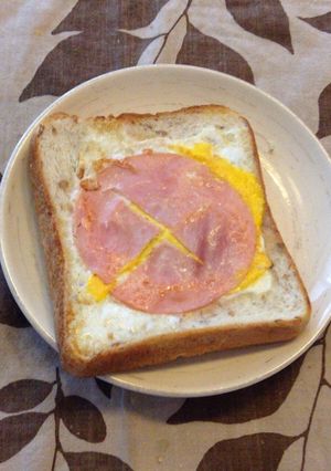 簡単！朝食に！ハムエッグトースト-レシピのメイン写真