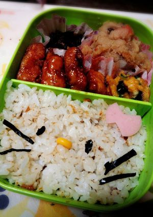 簡単！！一分でキャラ弁(キティ)-レシピのメイン写真