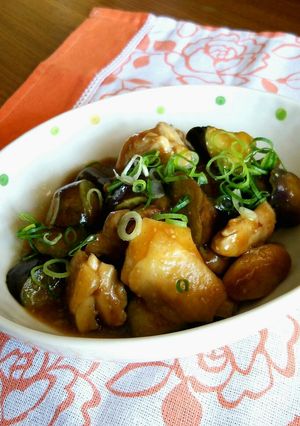 鶏肉となすのにんにく醤油炒め☆-レシピのメイン写真