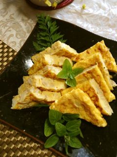 鶏そぼろ入り卵焼き-レシピのメイン写真