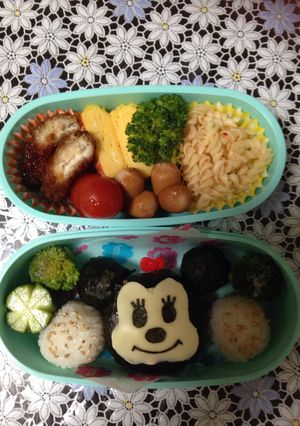 キャラ弁 ミニーちゃん☆-レシピのメイン写真