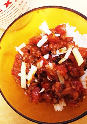 簡単♪誰でも作れるミートソースご飯-レシピのメイン写真