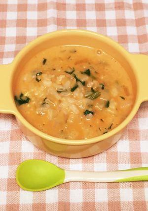 離乳食後期〜完了期☆トマトチーズリゾット-レシピのメイン写真