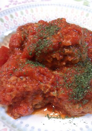 ♪トマト味の煮込みハンバーグ♪-レシピのメイン写真