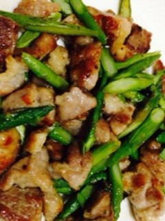 豚肉アスパラガスの中華炒め-レシピのメイン写真