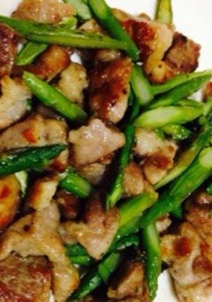 豚肉アスパラガスの中華炒め-レシピのメイン写真