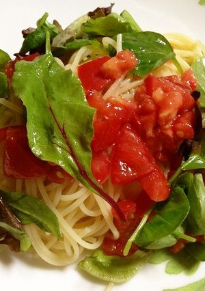 うちのツメトマパスタ（冷製トマトパスタ）-レシピのメイン写真