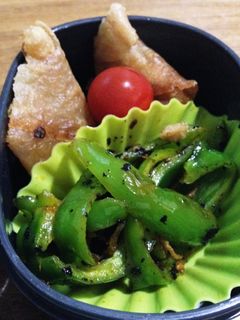 簡単ピーマンとちりめんじゃこ炒め お弁当-レシピのメイン写真