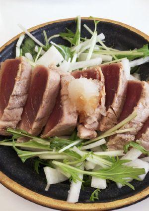 カツオならぬマグロのタタキ!-レシピのメイン写真
