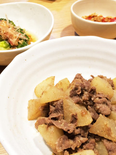 牛コマ肉と大根のごま味噌炒め煮-レシピのメイン写真