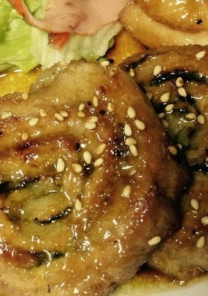 薄切り豚肉のユーグレナロール♪-レシピのメイン写真