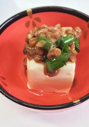 3ステップ!豆腐のネギ納豆のせ-レシピのメイン写真
