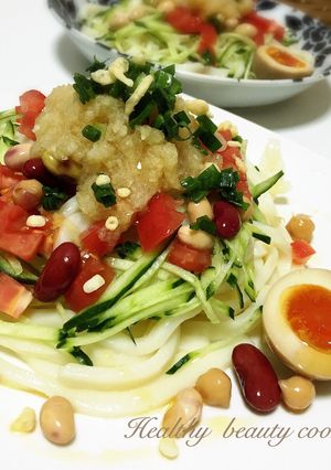 代謝アップ♡大根ジュレポン酢サラダうどん-レシピのメイン写真