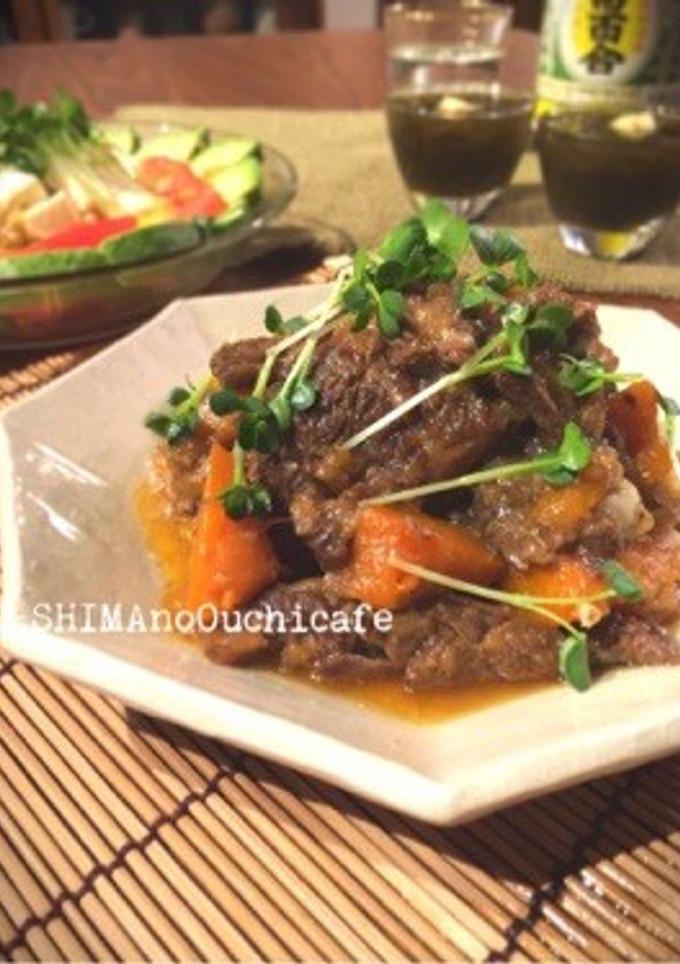 簡単！牛すじ肉のとろとろ煮込み-レシピのメイン写真