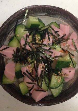 魚肉ソーセージでちらし寿司-レシピのメイン写真