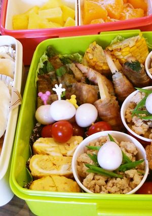 運動会のお弁当2015年　おかず　詰め方-レシピのメイン写真