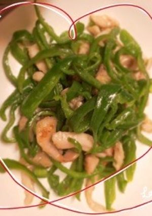 鶏胸肉とピーマンのあっさり塩炒め♪-レシピのメイン写真