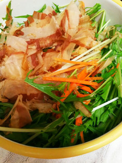 水菜とにんじんのサラダ-レシピのメイン写真
