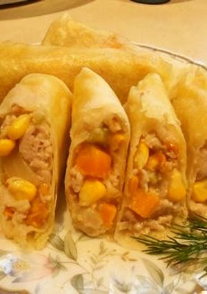 ミックスベジタブルで洋風春巻 シチュー味-レシピのメイン写真