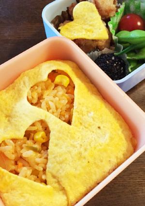 簡単に可愛いオムライス！♡ <お弁当>-レシピのメイン写真