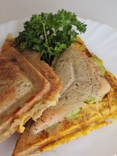 ランチ♪旬な空豆と卵焼きのホットサンド-レシピのメイン写真