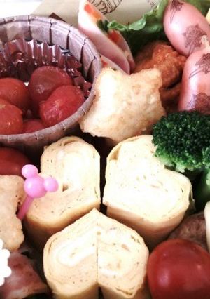 運動会弁当　2014　可愛い　卵焼き　-レシピのメイン写真