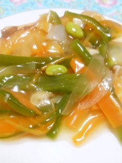 アジ(鰺)野菜あんかけ 簡単-レシピのメイン写真
