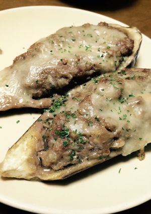 ナスの肉詰めチーズ〜-レシピのメイン写真