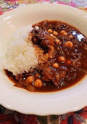 ひよこ豆入りハヤシライス-レシピのメイン写真