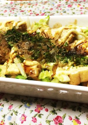 厚揚げとキャベツのお好み焼き風炒め☆-レシピのメイン写真