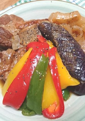スペアリブと夏野菜のビネガー煮込み-レシピのメイン写真