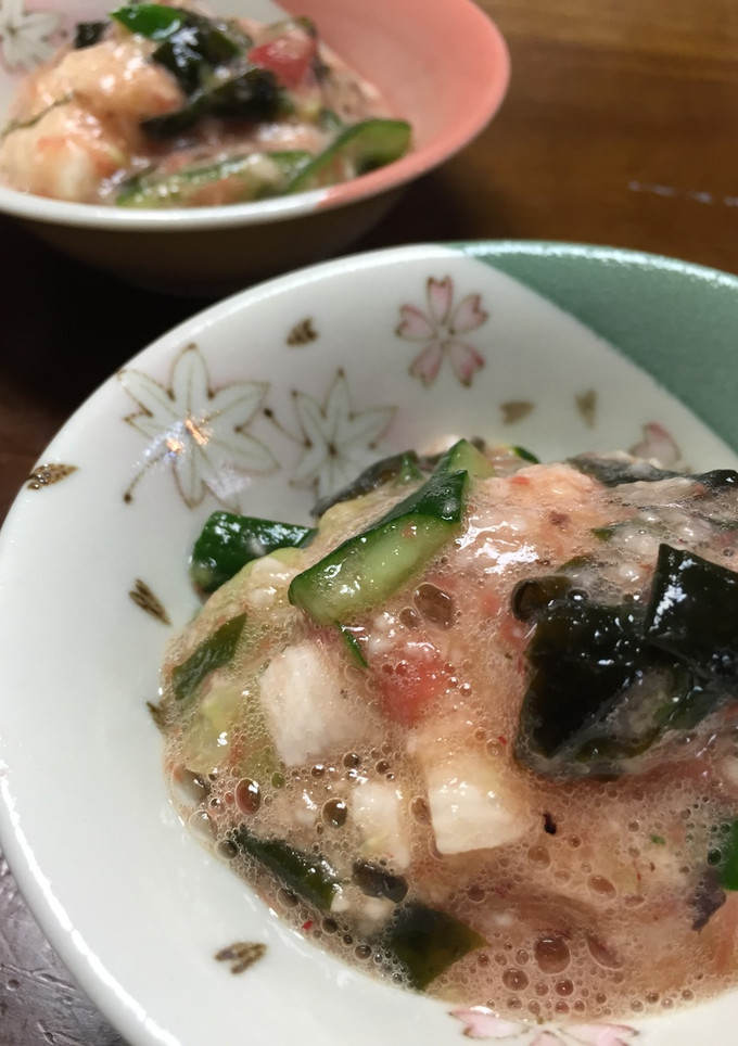 長芋ときゅうりの梅酢の物-レシピのメイン写真
