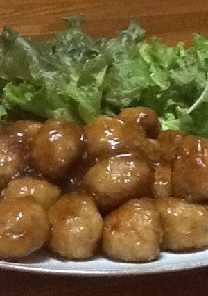 揚げない肉団子の甘酢あん-レシピのメイン写真