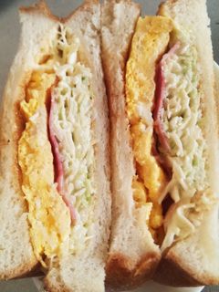 エッグベーコンとキャベツのホットサンド-レシピのメイン写真