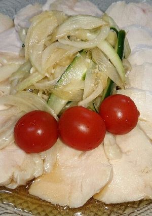 簡単だけど☆ものすごくジューシーな鶏ハム-レシピのメイン写真