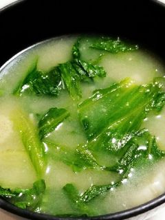 レタスの外葉で味噌汁-レシピのメイン写真