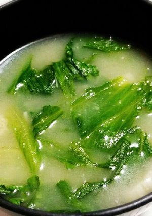 レタスの外葉で味噌汁-レシピのメイン写真