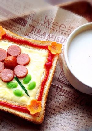 簡単デコトースト-レシピのメイン写真