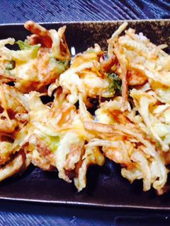 新玉ネギとセロリ葉のかき揚げ-レシピのメイン写真