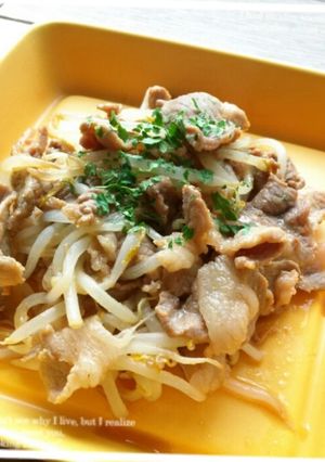 冷やし中華のたれで簡単ジューシー豚肉炒め-レシピのメイン写真