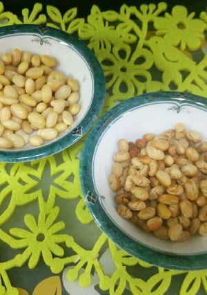 大豆を→蒸し大豆に→焼き大豆に♪-レシピのメイン写真