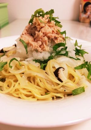 明日のランチに♡茹でない乾麺で生パスタ風-レシピのメイン写真