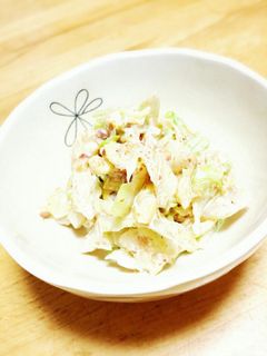 簡単♡キャベツだけ♡梅おかかマヨ和え-レシピのメイン写真