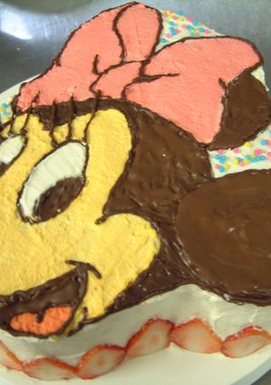 ミニーちゃん☆ケーキ-レシピのメイン写真